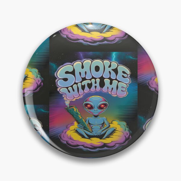 Item preview, Cosmic Chillout Smoke With Me Alien | Psychedelic Galaxy Background, and Chill Alien with Joint designed and sold by al21ex.