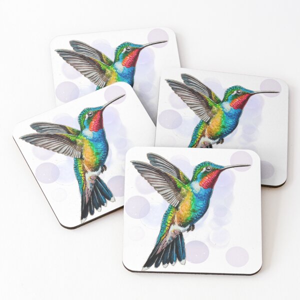 Item preview, A beautiful colorful hummingbird with spread wings designed and sold by A-Szczesniak.