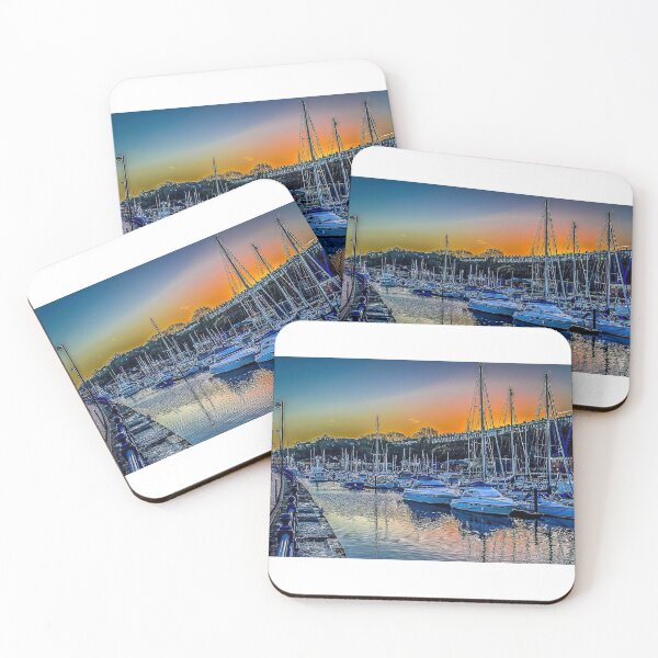 Item preview, Morning glow at Penarth Harbour designed and sold by Jinxyboy1908.