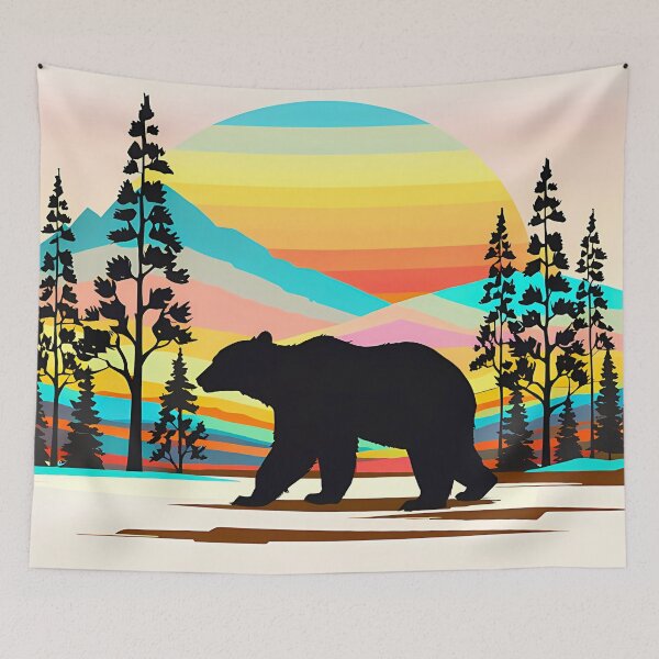 Artikelvorschau, Mountain Bear: Wild Nature in Rustic Style entworfen und verkauft von Timegraf.