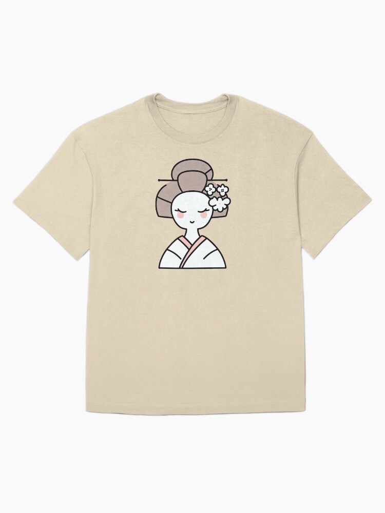 Thumbnail 3 von 7, Oversized T-Shirt, Geisha kawaii designt und verkauft von Kobeko.
