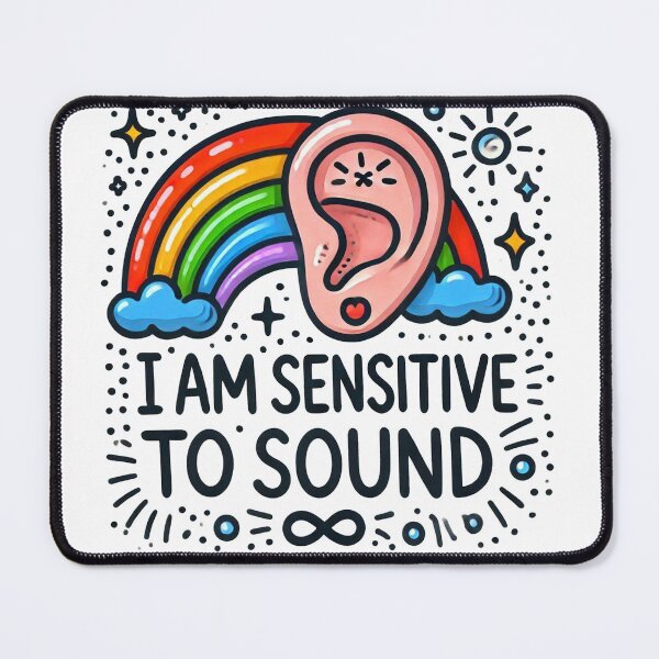 Item preview, I am sensitive to sound designed and sold by Vkinsify.