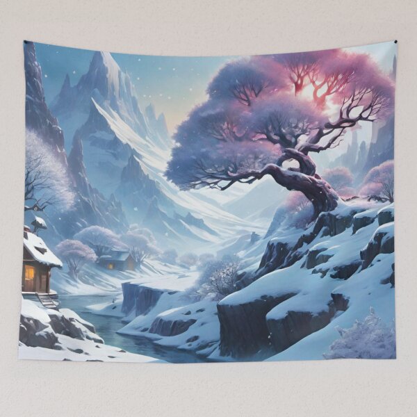 Item preview, Frozen Mountain House Surrounded by Snow designed and sold by GrizzlyCollective.