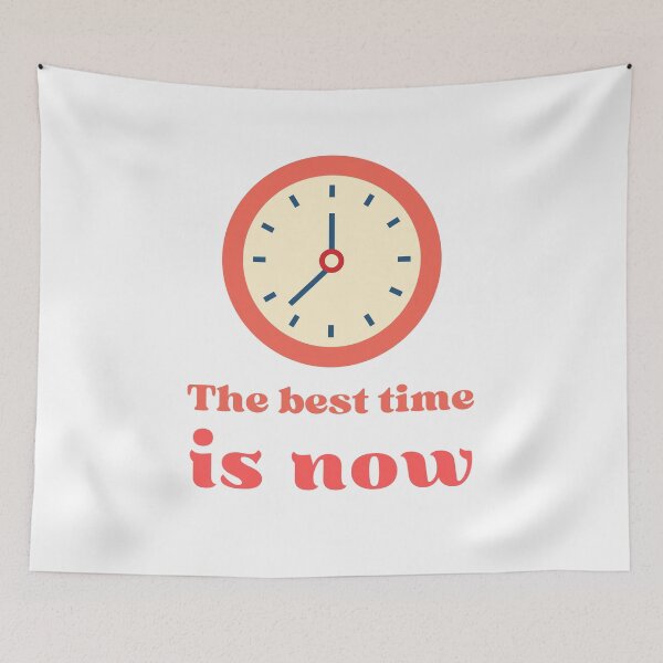 Item preview, The Best Time Is Now | Inspirational Quote designed and sold by InwzaDesign.