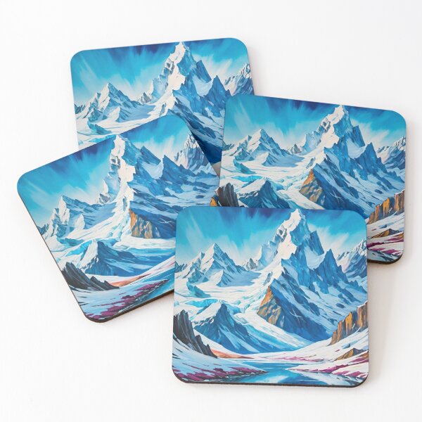 Item preview, Epic Majestic Frozen Mountain Peak designed and sold by GrizzlyCollective.