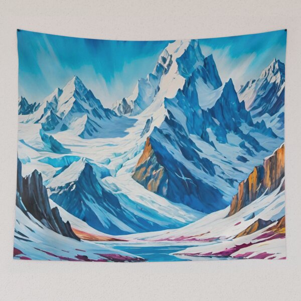 Item preview, Epic Majestic Frozen Mountain Peak designed and sold by GrizzlyCollective.