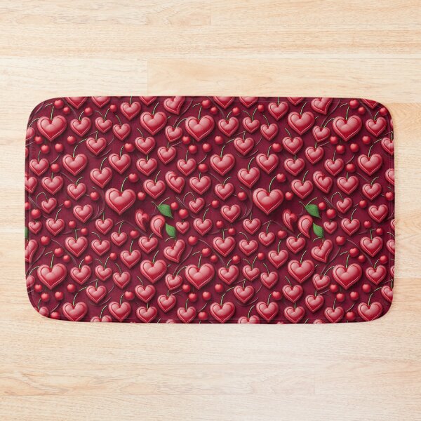 Item preview, Cherry Cheer: A cheerful pattern with hearts made from cherries, radiating joy and happiness. designed and sold by Grang Art Artistic Designs.