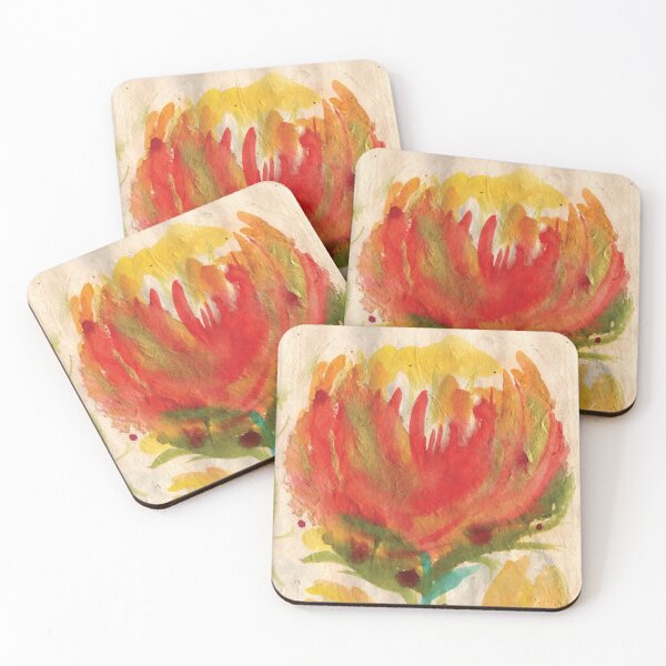 Item preview, Orange Yellow Gold Watercolour Roses designed and sold by umasharda.