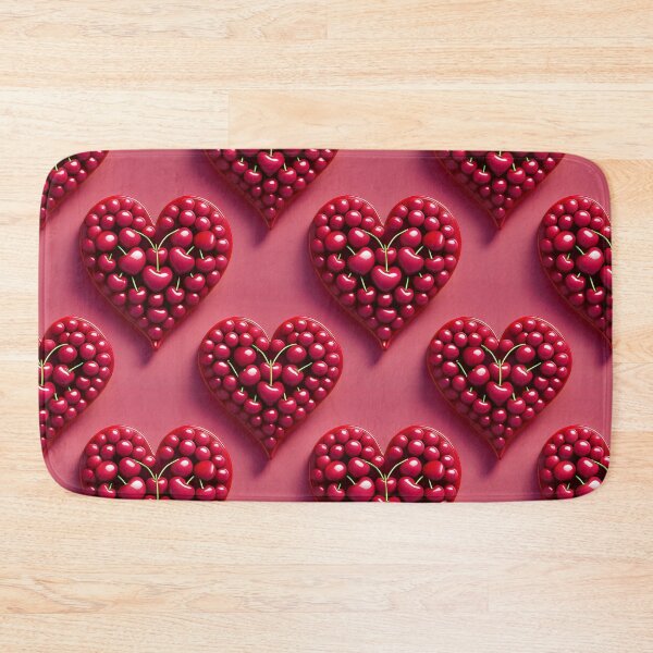 Item preview, Cherry Chic: A stylish pattern with hearts made from cherries, adding a touch of elegance and sophistication. designed and sold by Grang Art Artistic Designs.