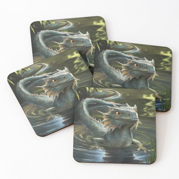 Item preview, A Watchful Water Dragon designed and sold by Orca Chuckle Studios.