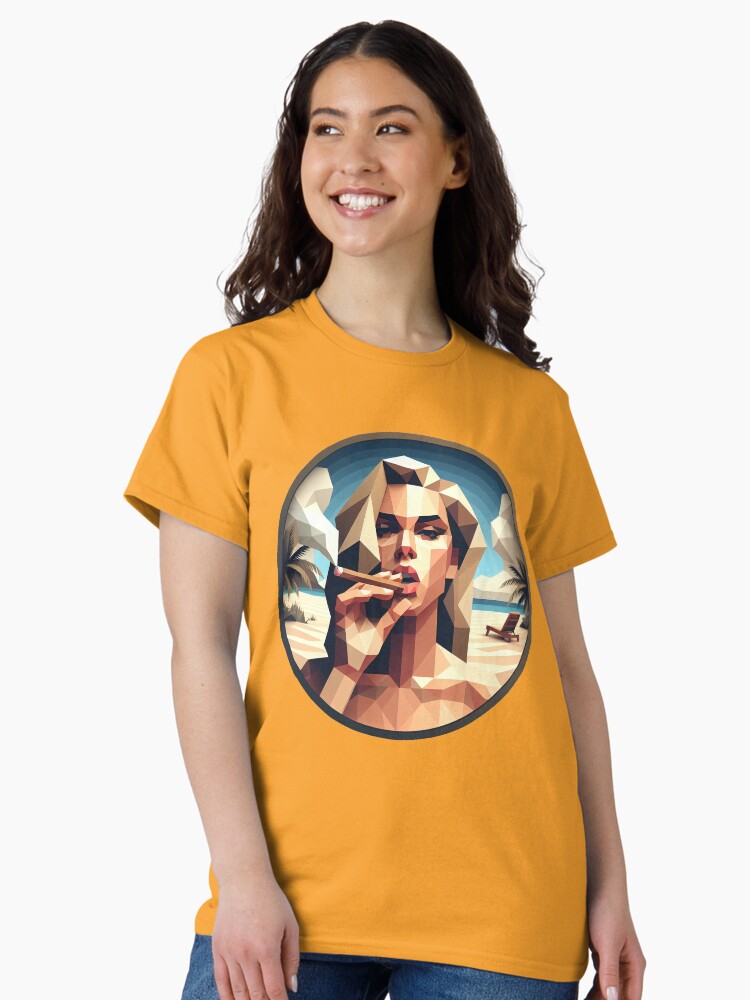 Thumbnail 1 von 7, Classic T-Shirt, Smoking Woman designt und verkauft von Kobeko.