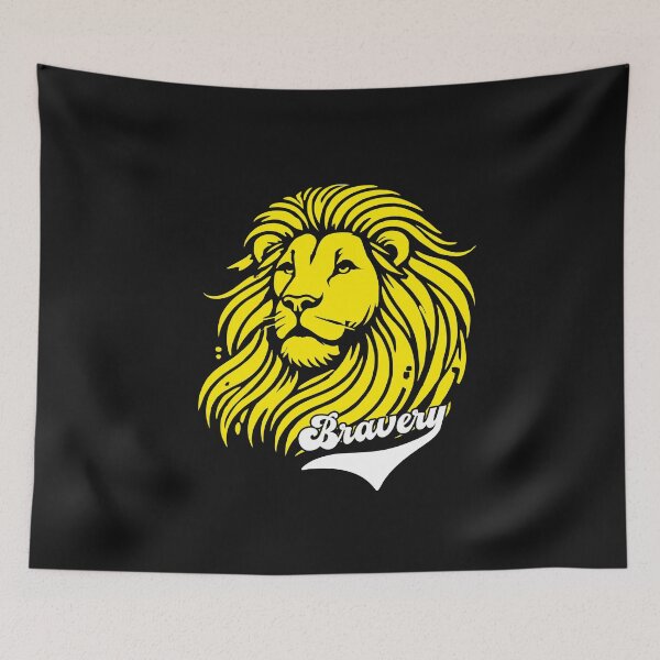 Item preview, Yellow Lion Inspirational Bravery  designed and sold by alenaz.
