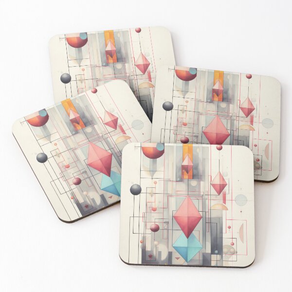 Item preview, Abstract Geometric Art – Modern Futuristic Design designed and sold by ashrafzain.
