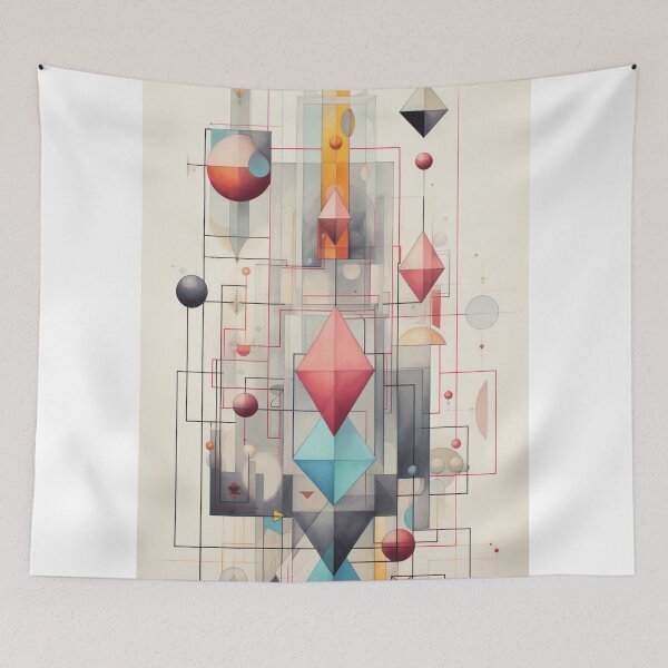 Item preview, Abstract Geometric Art – Modern Futuristic Design designed and sold by ashrafzain.