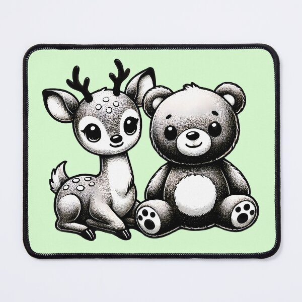 Item preview, Deer & Bear Buddies - Woodland Cuteness by TSQ designed and sold by TSQ.