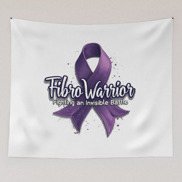 Item preview, Fibro Warrior Awareness Design - Fibromyalgia Awareness Ribbon designed and sold by Vago.