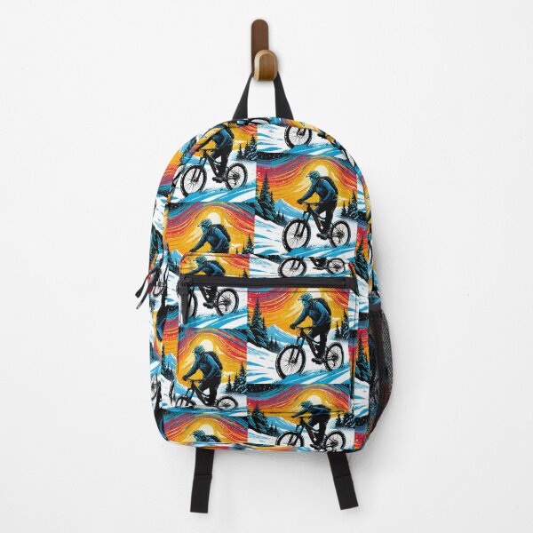 Item preview, Epic Sunset MTB Ride Through Snow-Covered Trails designed and sold by GrizzlyCollective.