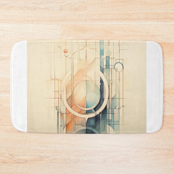 Item preview, Abstract Geometric Art with Minimalist Circles and Lines designed and sold by ashrafzain.