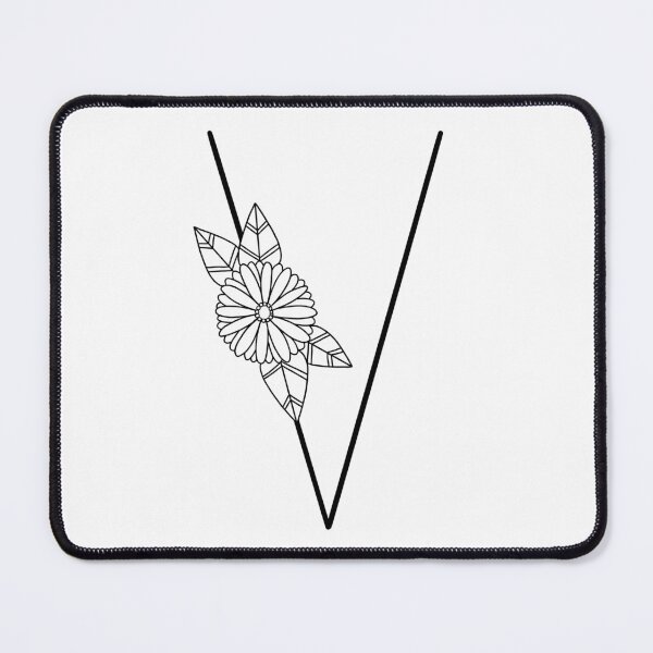 Item preview, Letter V with Daisy Accent designed and sold by Handmadebyjessm.