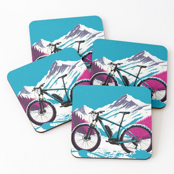 Item preview, Mountain Bike Standing Ready for Action in the Mountains designed and sold by GrizzlyCollective.