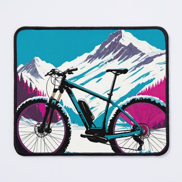 Item preview, Mountain Bike Standing Ready for Action in the Mountains designed and sold by GrizzlyCollective.