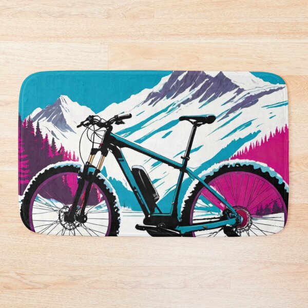 Item preview, Mountain Bike Standing Ready for Action in the Mountains designed and sold by GrizzlyCollective.
