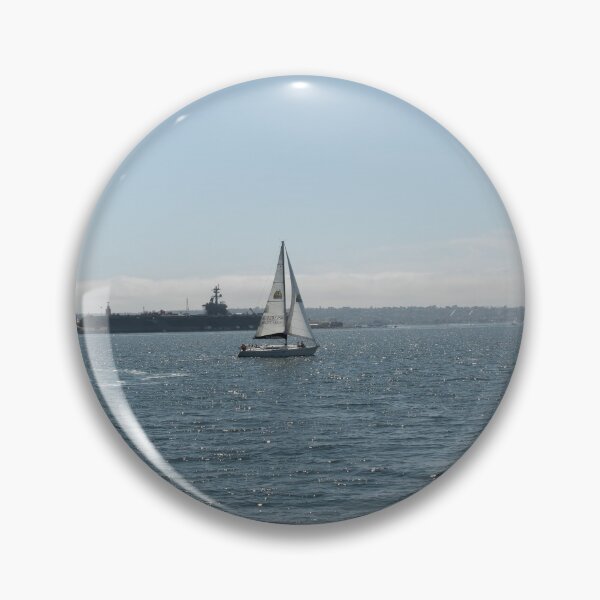 Item preview, Sailboat in San Diego Harbor designed and sold by BadWolfStudios.