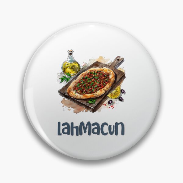 Item preview, Lahmacun | Dive into a Savory Spiced Meat Flatbread Delight: لحمة بالعجين اكل عربي مناقيش صفيحة designed and sold by FUNqoosh.