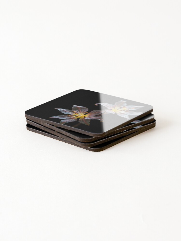 Thumbnail 4 of 5, Coasters (Set of 4), Translucent Flowers designed and sold by StudioDestruct.