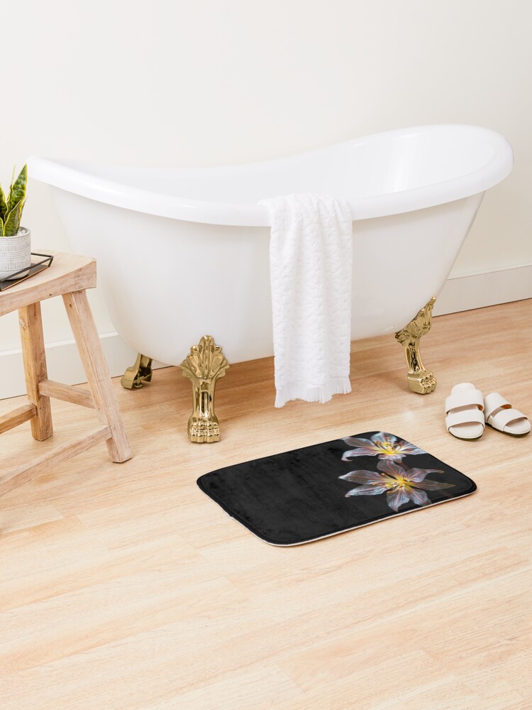 Thumbnail 2 of 6, Bath Mat, Translucent Flowers designed and sold by StudioDestruct.