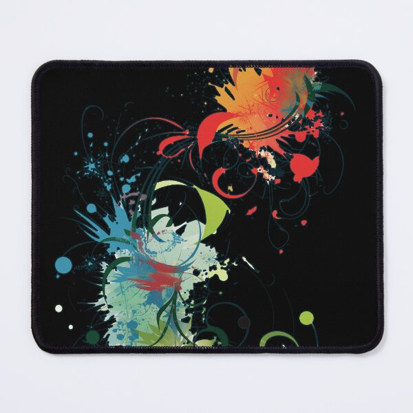 Item preview, Organic Abstract design. Orange, blue, red, green. designed and sold by Shoot-The-Moon.