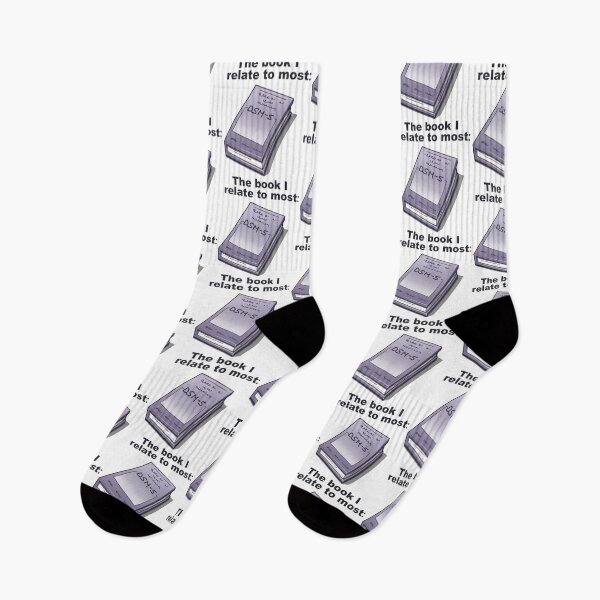 Item preview, The book I relate to most: DSM-5 | Funny mental health sticker | Mentally ill humor designed and sold by NeurodiverseTea.