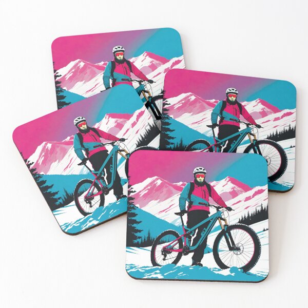 Item preview, Mountain Bike Rider Standing with Bike  designed and sold by GrizzlyCollective.