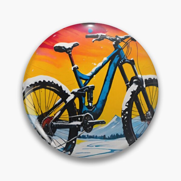 Item preview, Snow Covered MTB Stood in All Its Glory designed and sold by GrizzlyCollective.