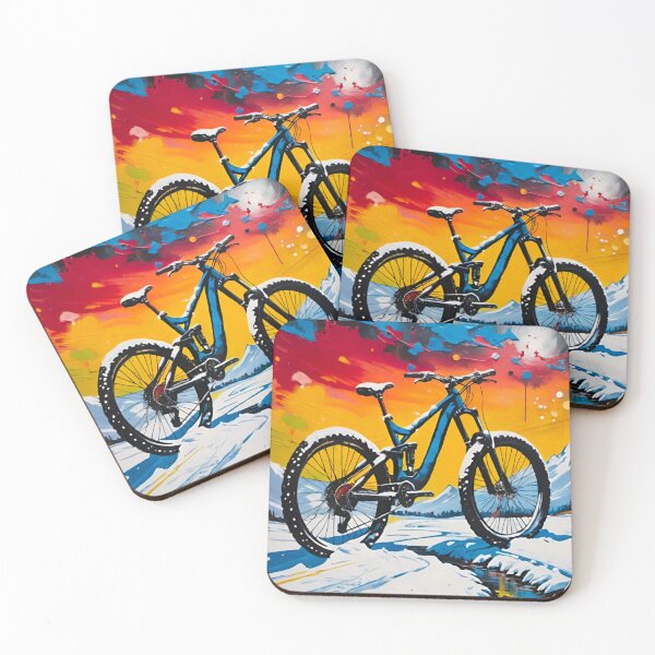 Item preview, Snow Covered MTB Stood in All Its Glory designed and sold by GrizzlyCollective.