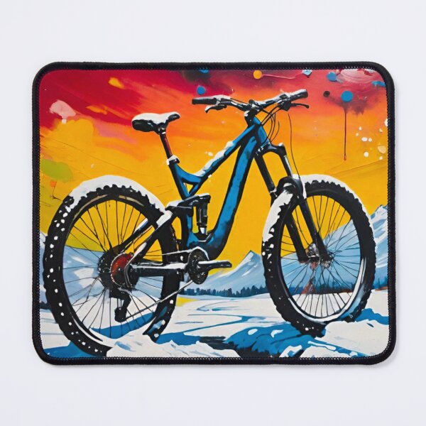 Item preview, Snow Covered MTB Stood in All Its Glory designed and sold by GrizzlyCollective.