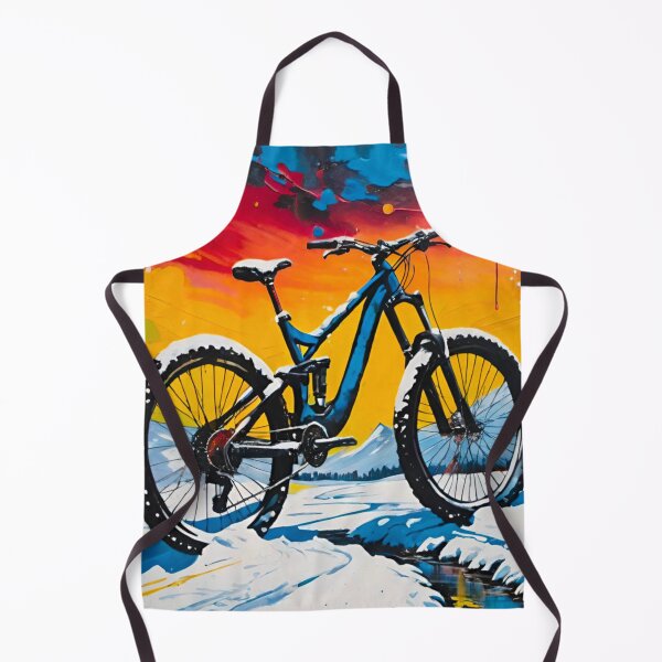 Item preview, Snow Covered MTB Stood in All Its Glory designed and sold by GrizzlyCollective.