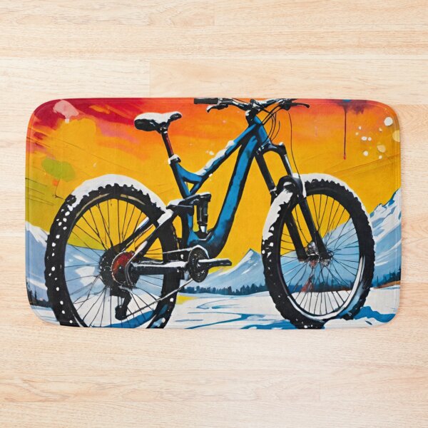 Item preview, Snow Covered MTB Stood in All Its Glory designed and sold by GrizzlyCollective.