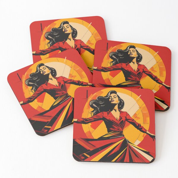 Item preview, Goddess Cubism Portrait of a Woman Dancing  designed and sold by Boxing Kangaroo Retail Company.