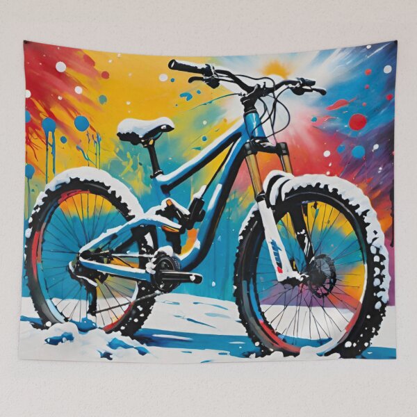 Item preview, Epic Bike in Snow designed and sold by GrizzlyCollective.