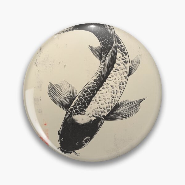 Item preview, Koi Fish swimming in rippling water designed and sold by SetMyHeart.