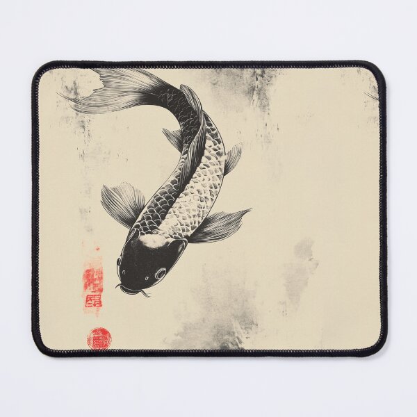 Item preview, Koi Fish swimming in rippling water designed and sold by SetMyHeart.