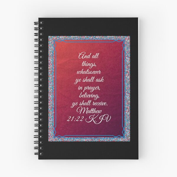 Item preview, Matthew 21:22 KJV Christian Bible Verse Typography designed and sold by Our Bible Journey.