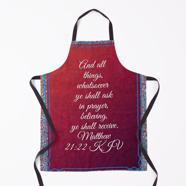 Item preview, Matthew 21:22 KJV Christian Bible Verse Typography designed and sold by Our Bible Journey.