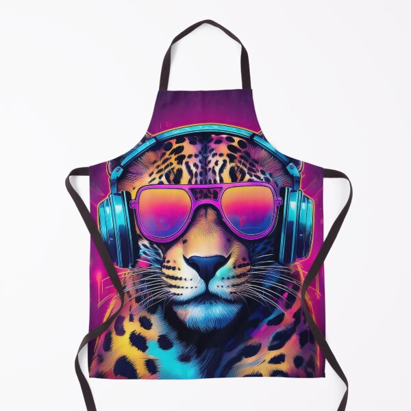 Item preview, Leopard in Headphones and Shades Synthwave  designed and sold by Boxing Kangaroo Retail Company.