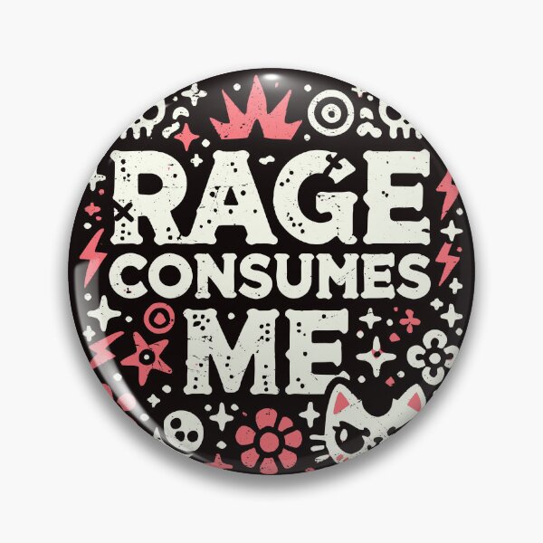 Item preview, Rage Is Consuming Me Silly Staring Cat Meme designed and sold by GRASTORE.
