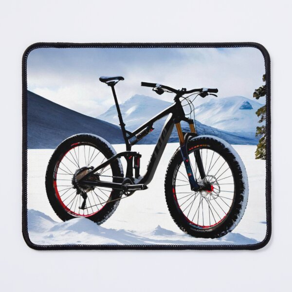 Item preview, Epic MTB in Snowy Mountain Landscape designed and sold by GrizzlyCollective.