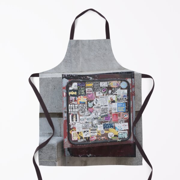 Item preview, Sticker-Covered Street Display in Chicago designed and sold by BadWolfStudios.