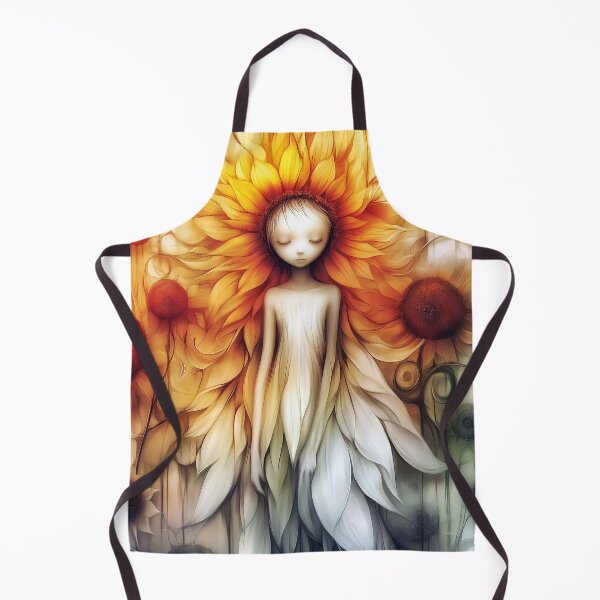 Item preview, "Renewal" Sunflower girl symbolising circle of life positivity. designed and sold by Shoot-The-Moon.