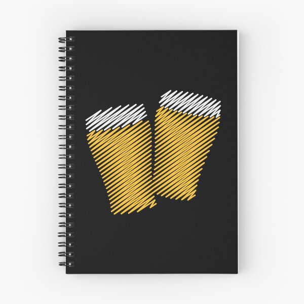 Item preview, 2 Toasting Beer Glasses (Pale Ale / Scribble) designed and sold by Roderix.